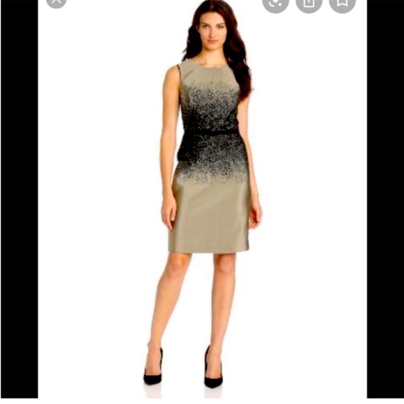 Halston Heritage Dresses & Skirts - Halston Heritage Ombré Jacquard sleeveless dress size 6